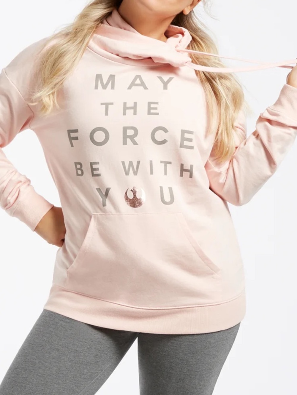 Her Universe Pink 'May The Force Be With You' Pullover Hoodie